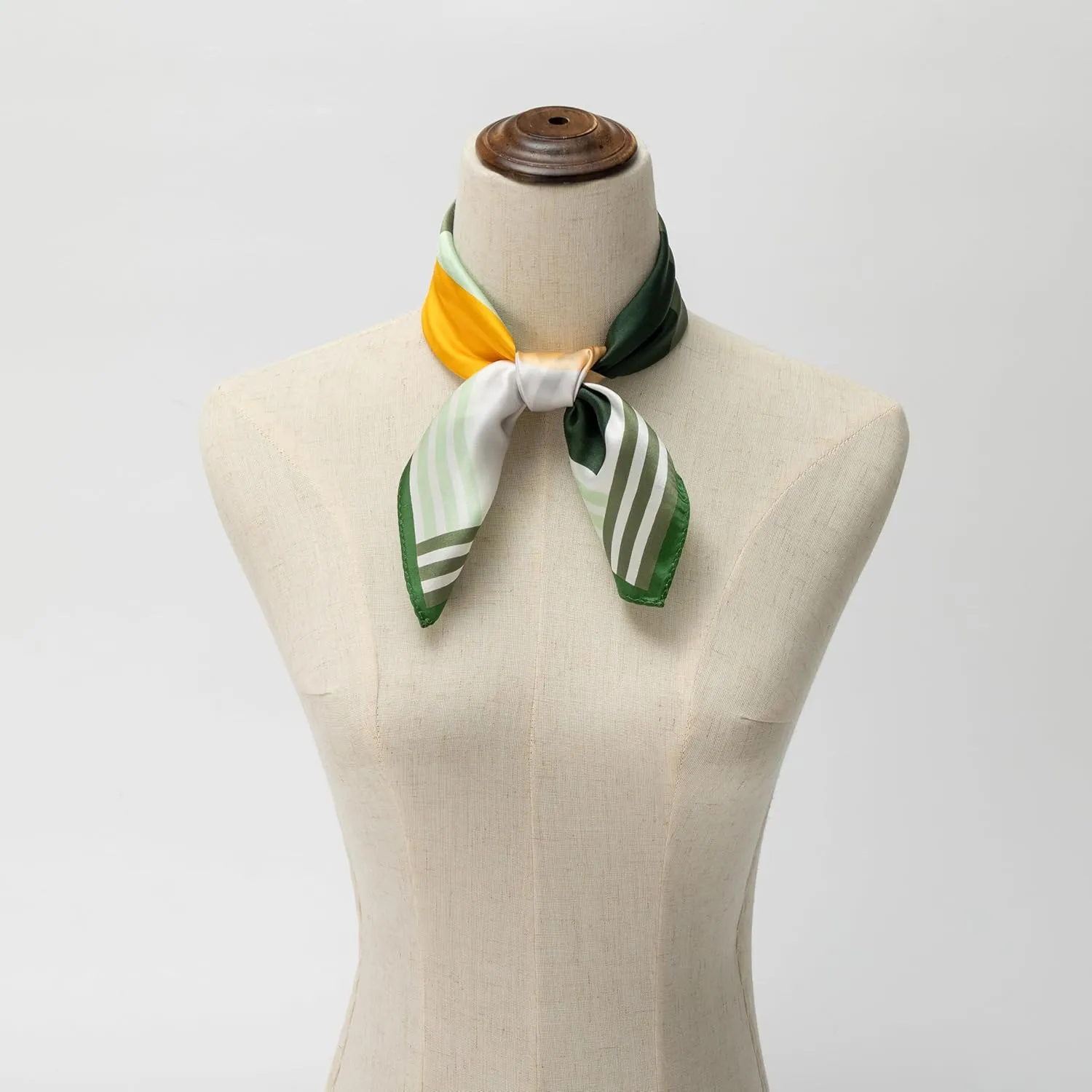 100% Mulberry Silk Scarf for Women, Small Square Satin Scarf for Neck Head Hair Handbag 21"x21"