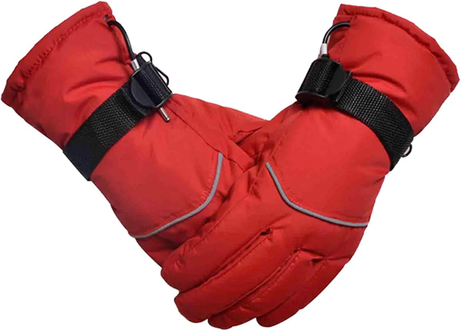 12V Montorcycle Heated Gloves, Motorcycle Charging Heated Gloves,Warmer Gloves, Full Finger Gloves for Snow Skiing Ice Skating Riding Motorcycle,B