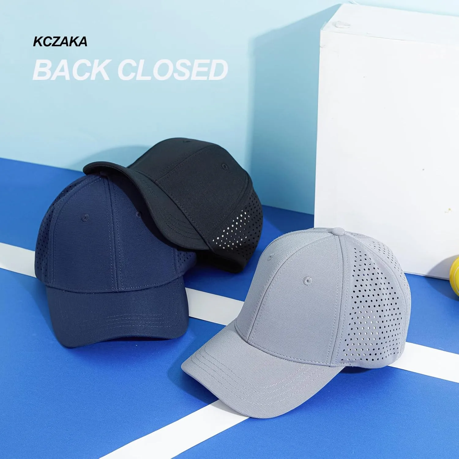 6 Panel Stretch Full Closed Baseball Caps Men's Blank Fitted Cap Curved Brim Elastic Closed Back Hat Q2426