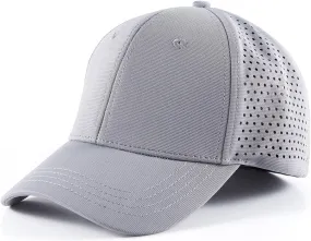 6 Panel Stretch Full Closed Baseball Caps Men's Blank Fitted Cap Curved Brim Elastic Closed Back Hat Q2426