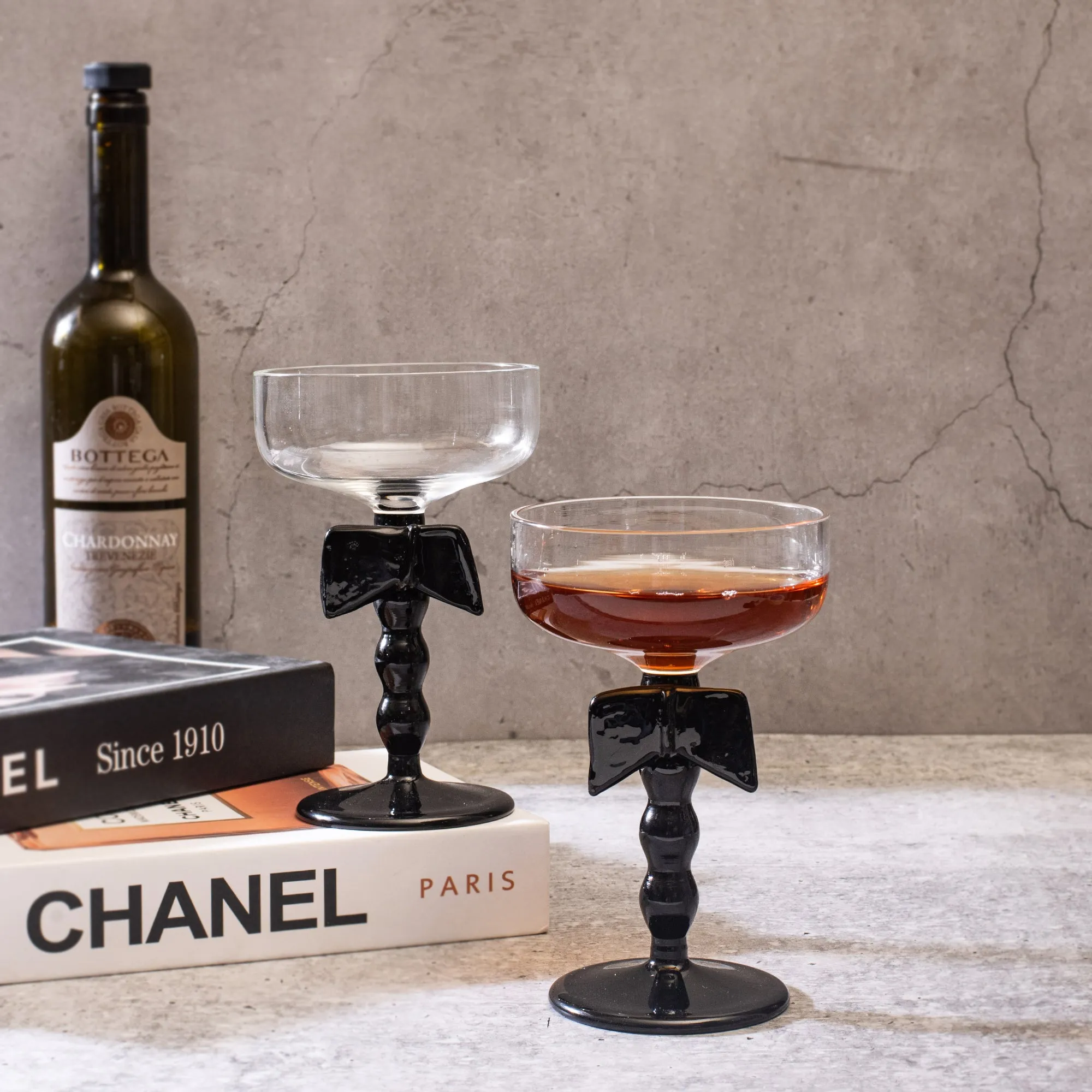 Bow-Tied Cocktail Glass - Set Of 2