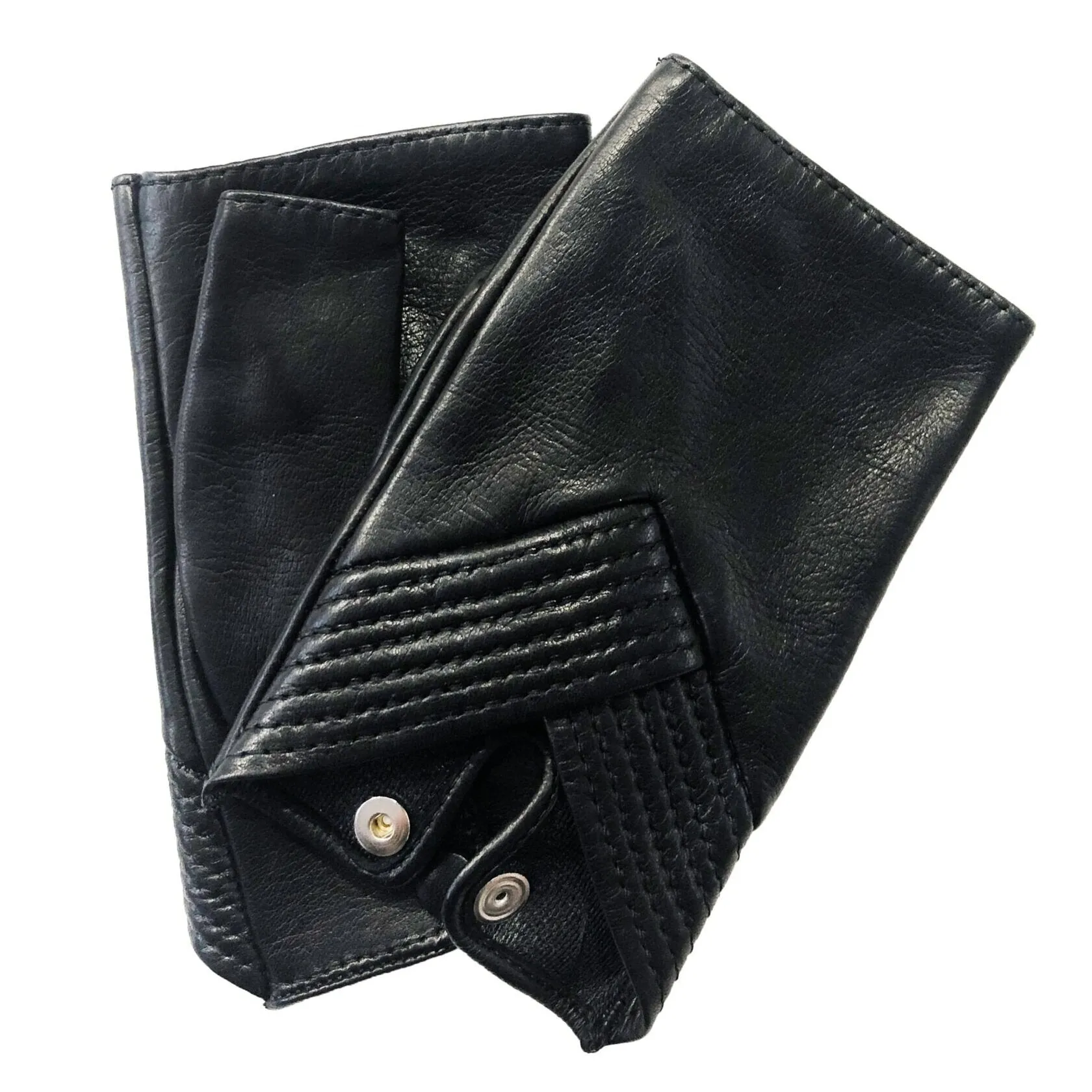 Caroline Cuff - Women's Silk Lined Leather Cuffs