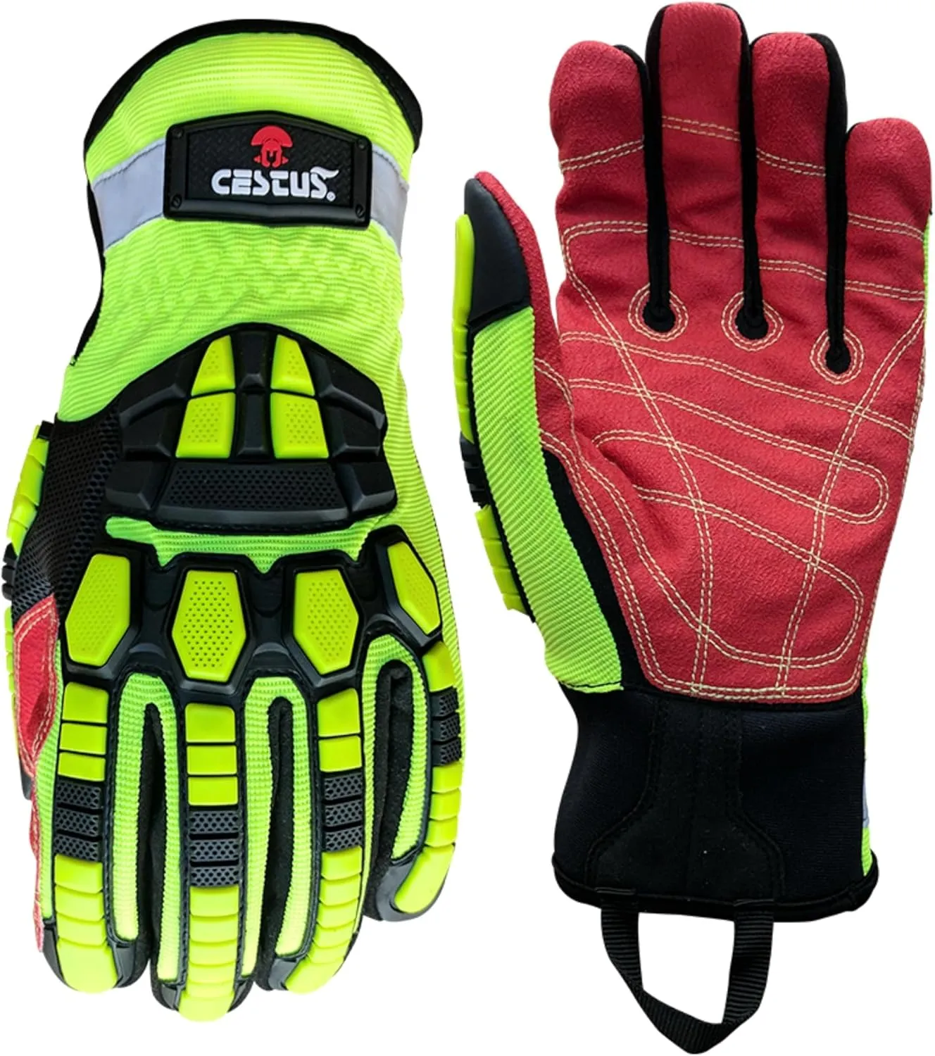 Cestus Deep III Pro, Heavy Duty Extrication Gloves, ANSI A7 Cut Resistant Impact Gloves for Construction Demolition Recycling