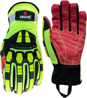 Cestus Deep III Pro, Heavy Duty Extrication Gloves, ANSI A7 Cut Resistant Impact Gloves for Construction Demolition Recycling