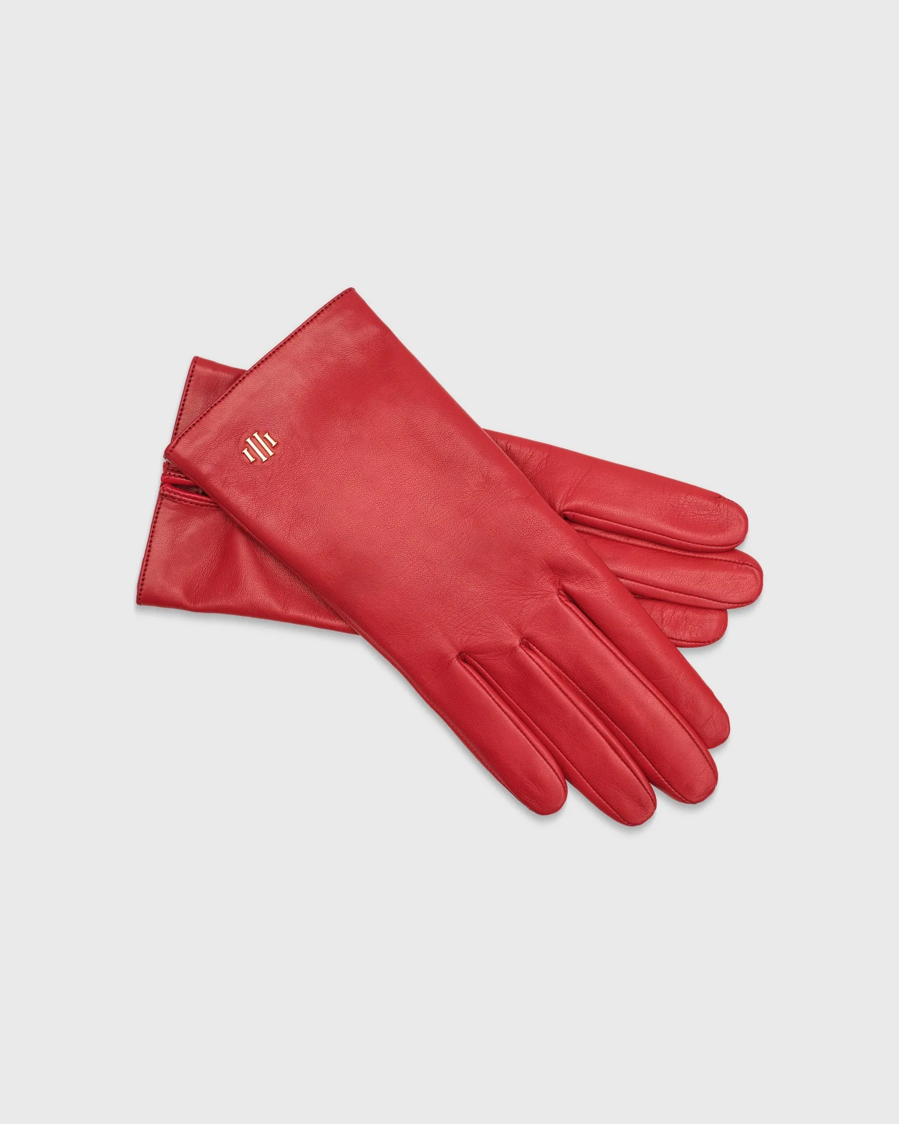Claire Red Leather Gloves
