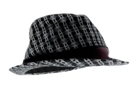 Dolce & Gabbana Silk Blend  Grey Printed Bucket Hat