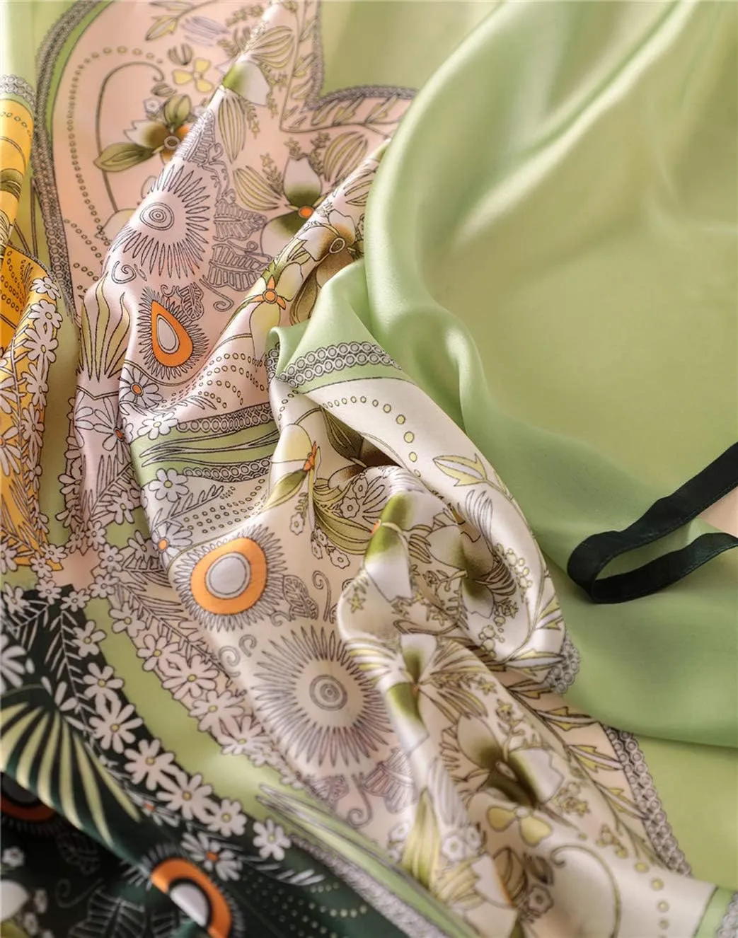 Fashion Scarves Scarf 100% Silk Feeling Scarf Silk Like Scarves Long Lightweight Sunscreen Shawls for Women