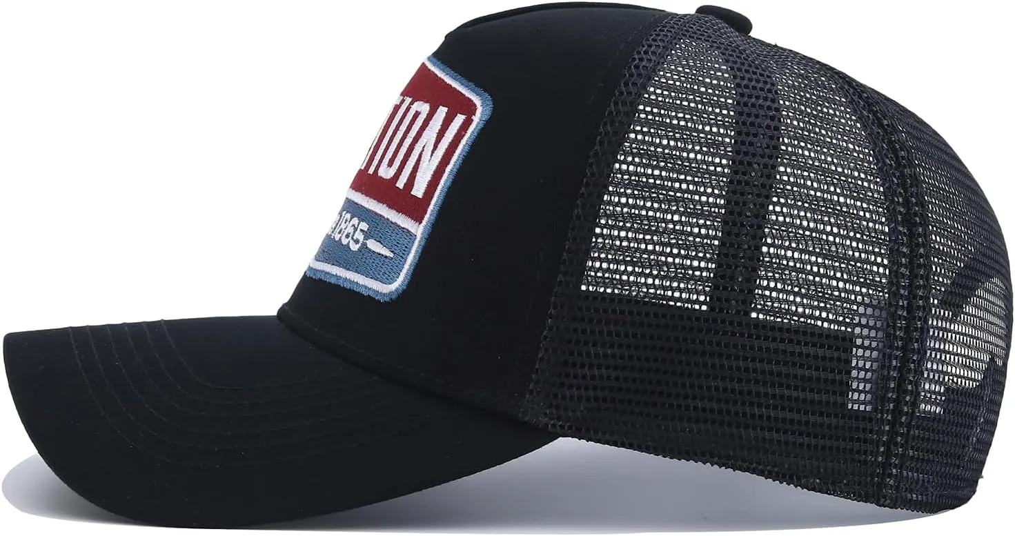 Fashion Structured Mesh Back Trucker Cap Breathable Baseball Caps Adjustable Snapback Hats for Men Hip Hop Umpire Hat