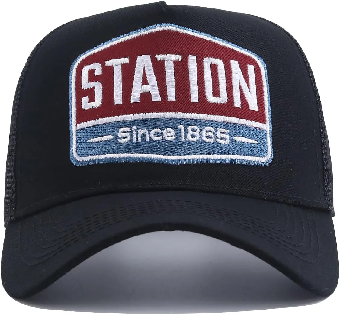 Fashion Structured Mesh Back Trucker Cap Breathable Baseball Caps Adjustable Snapback Hats for Men Hip Hop Umpire Hat