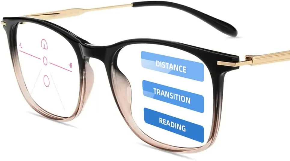 Firmoo Progressive Reading Glasses Blue Light Blocking Computer Readers Multifocus Eyeglasses Anti Eyestrain