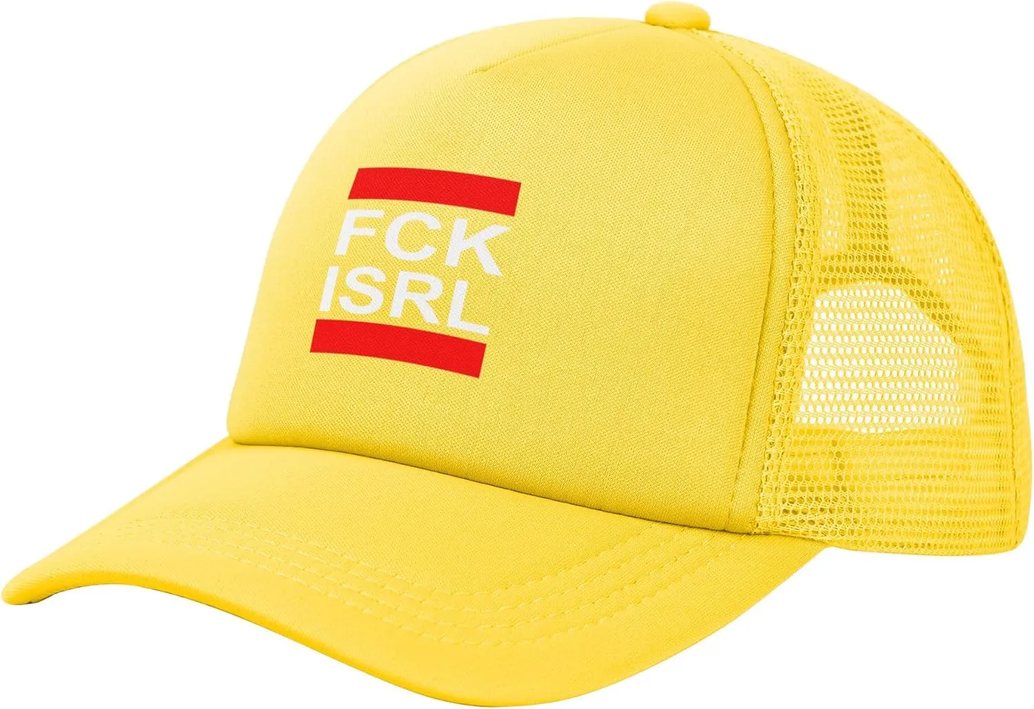 Fuck Israel Trucker Hat Free Palestine Save Gaza Hats for Mens Women Mesh Baseball Caps