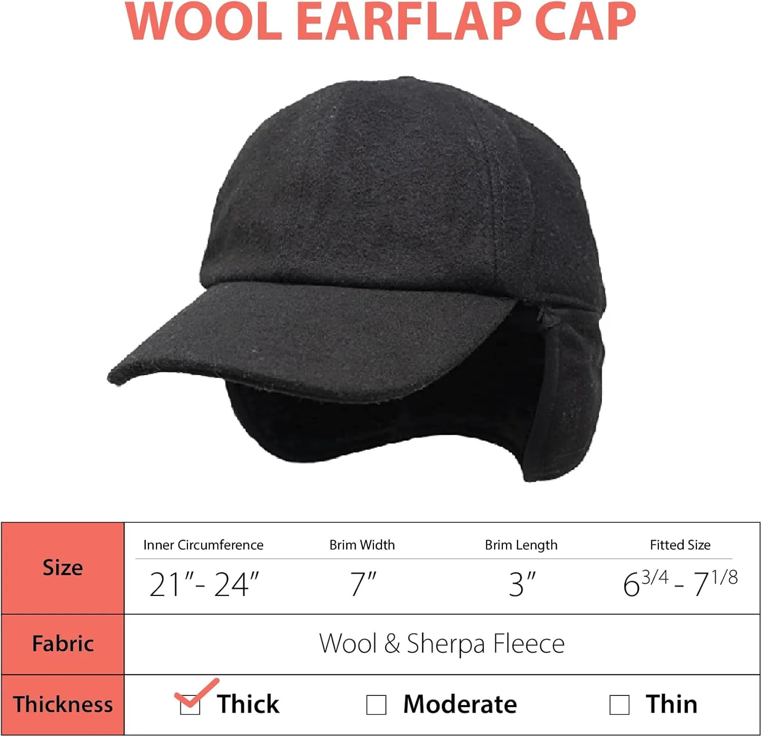 Funky Junque Premium Sherpa-Lined Trapper Hat - Warm Winter Headwear with Adjustable Earflaps