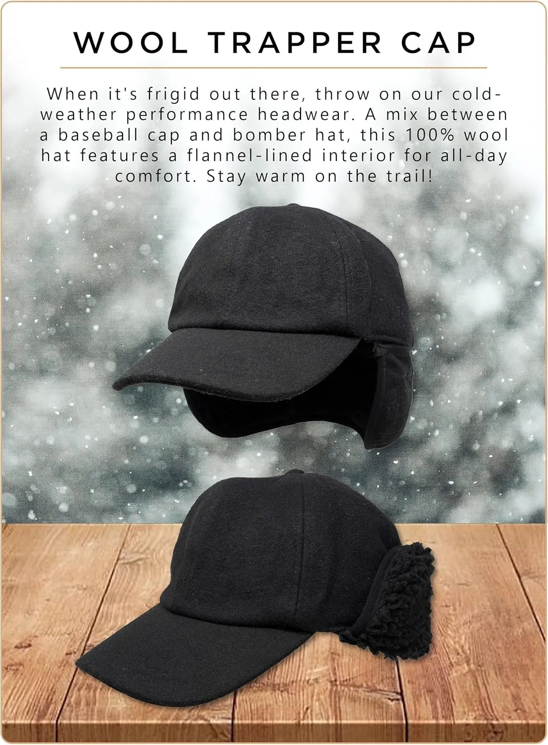 Funky Junque Premium Sherpa-Lined Trapper Hat - Warm Winter Headwear with Adjustable Earflaps