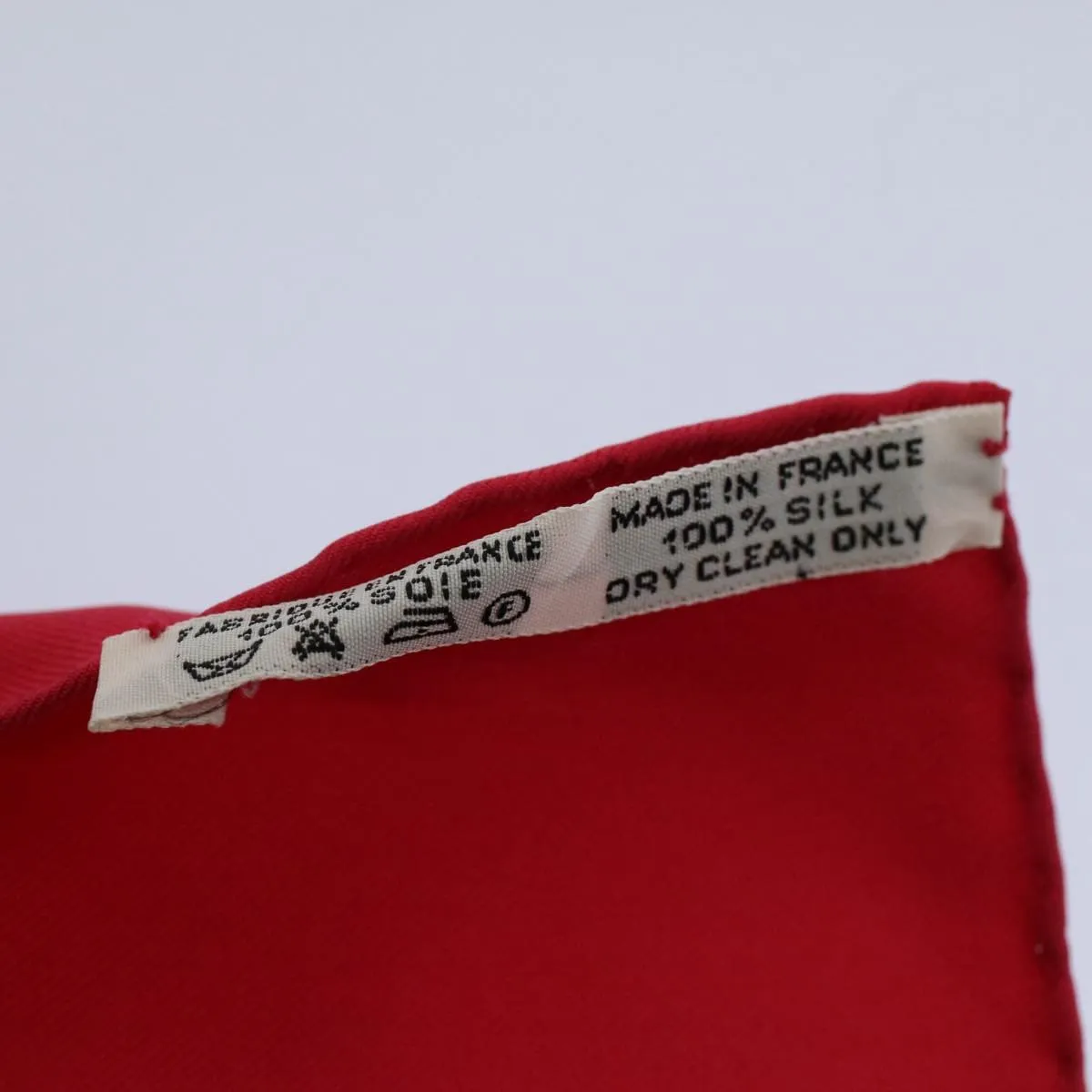 HERMES Carre 90 QALAMDA Scarf Silk Red Auth ac2341 DXBS0622