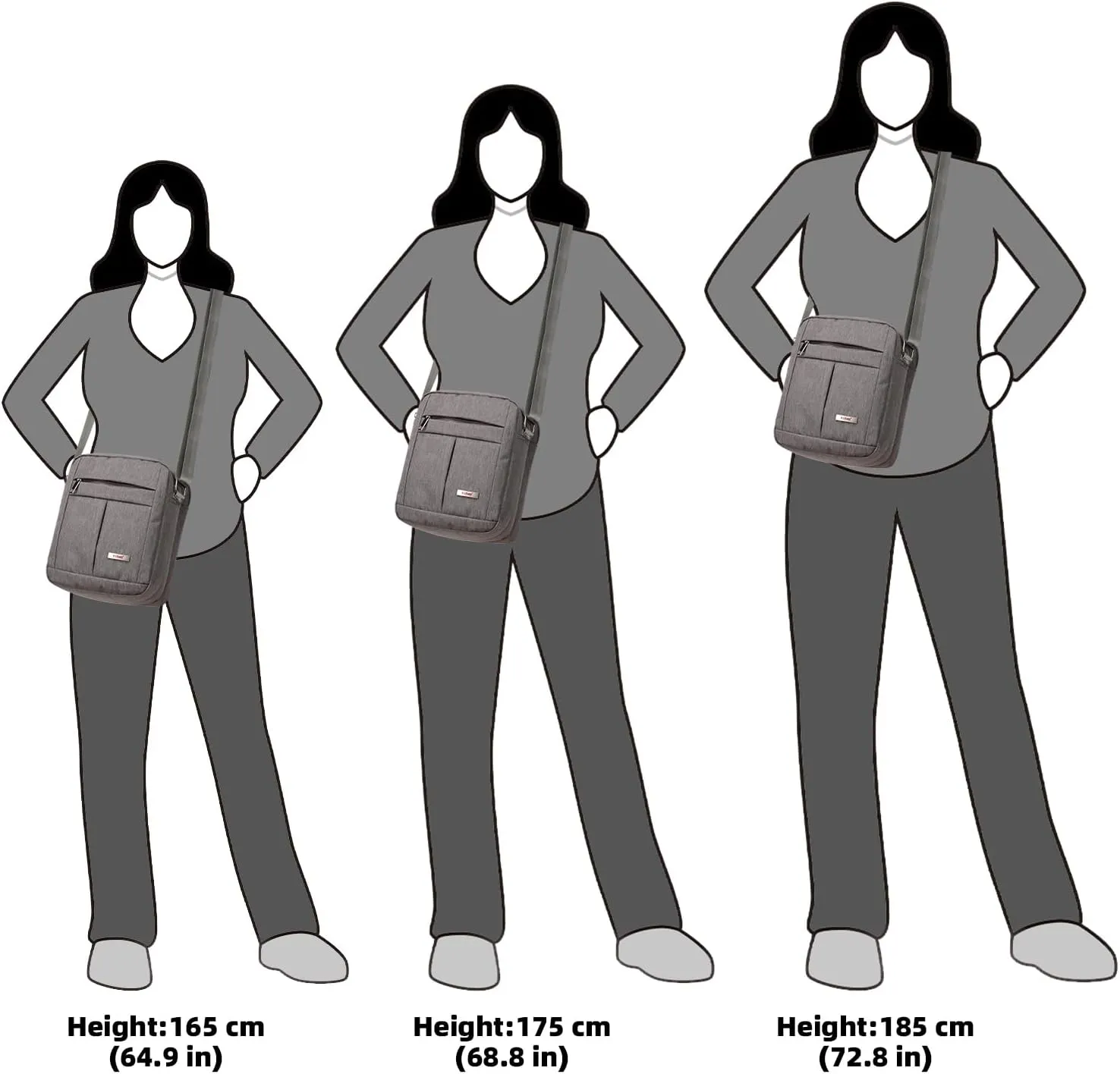 KL928 Men's Messenger Bag - Crossbody Shoulder Bags Travel Bag Man Purse Casual Sling Pack for Work Business