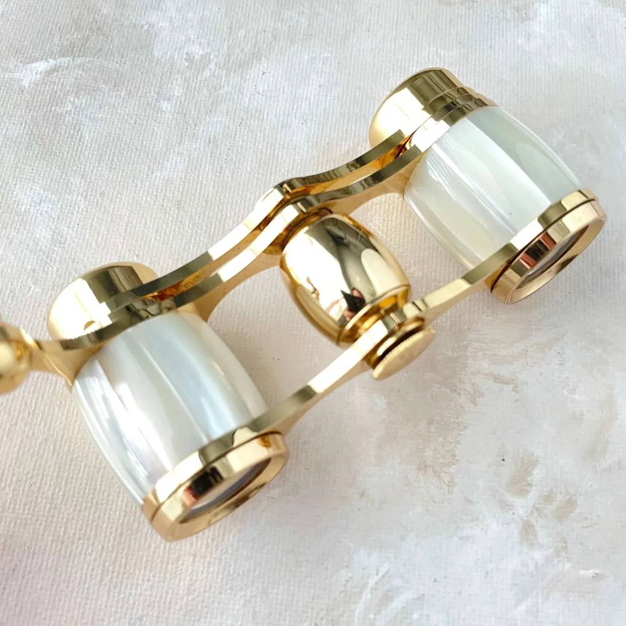 Mother of Pearl Opera Glasses with Handle