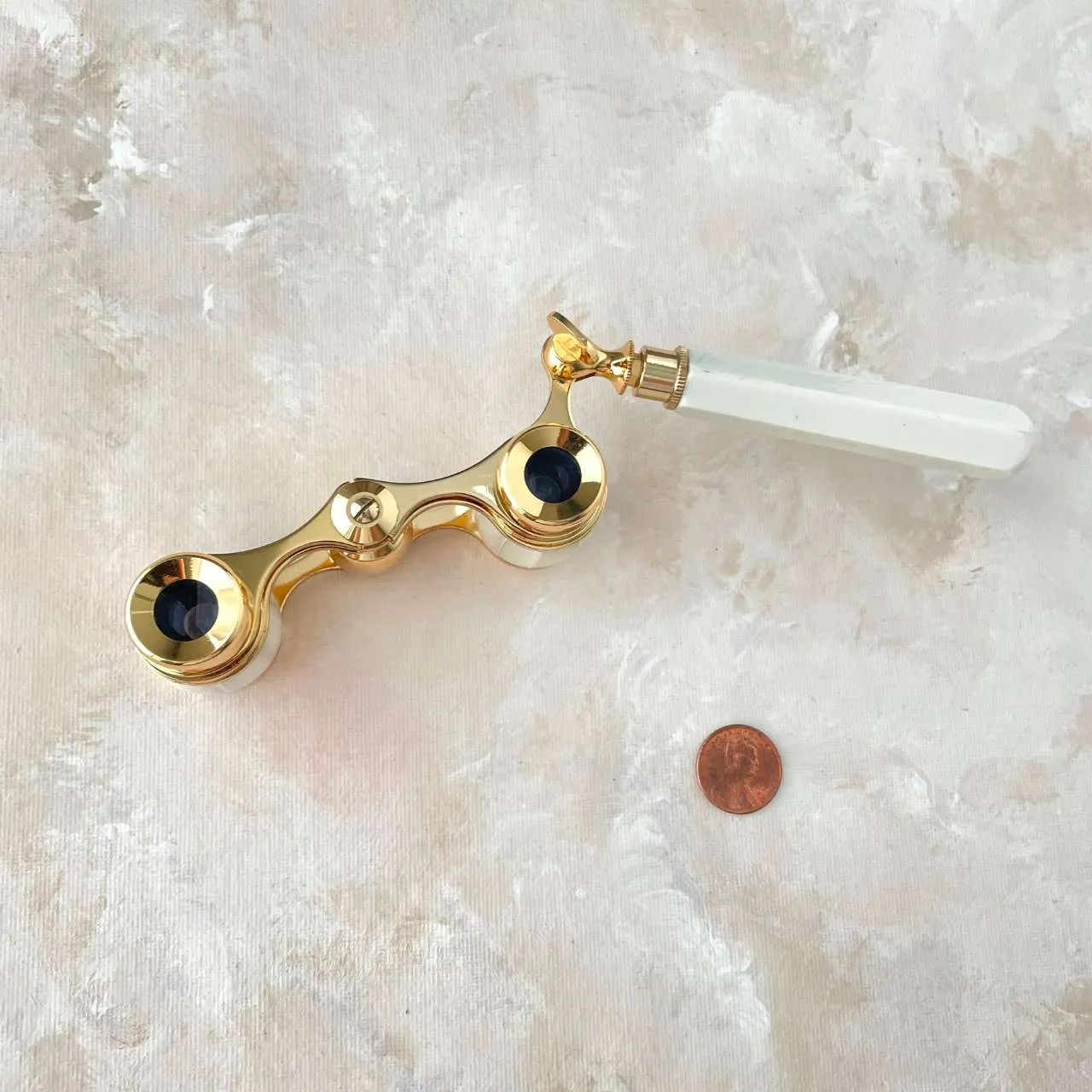 Mother of Pearl Opera Glasses with Handle