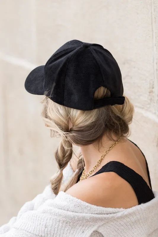 Must Have Velour Ball Cap