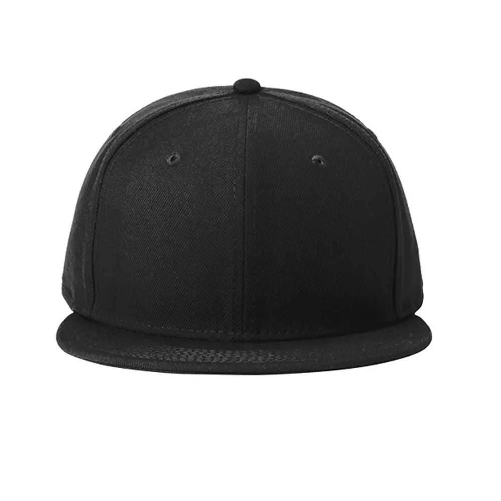 New Era ® Standard Fit Flat Bill Snapback Cap - Black