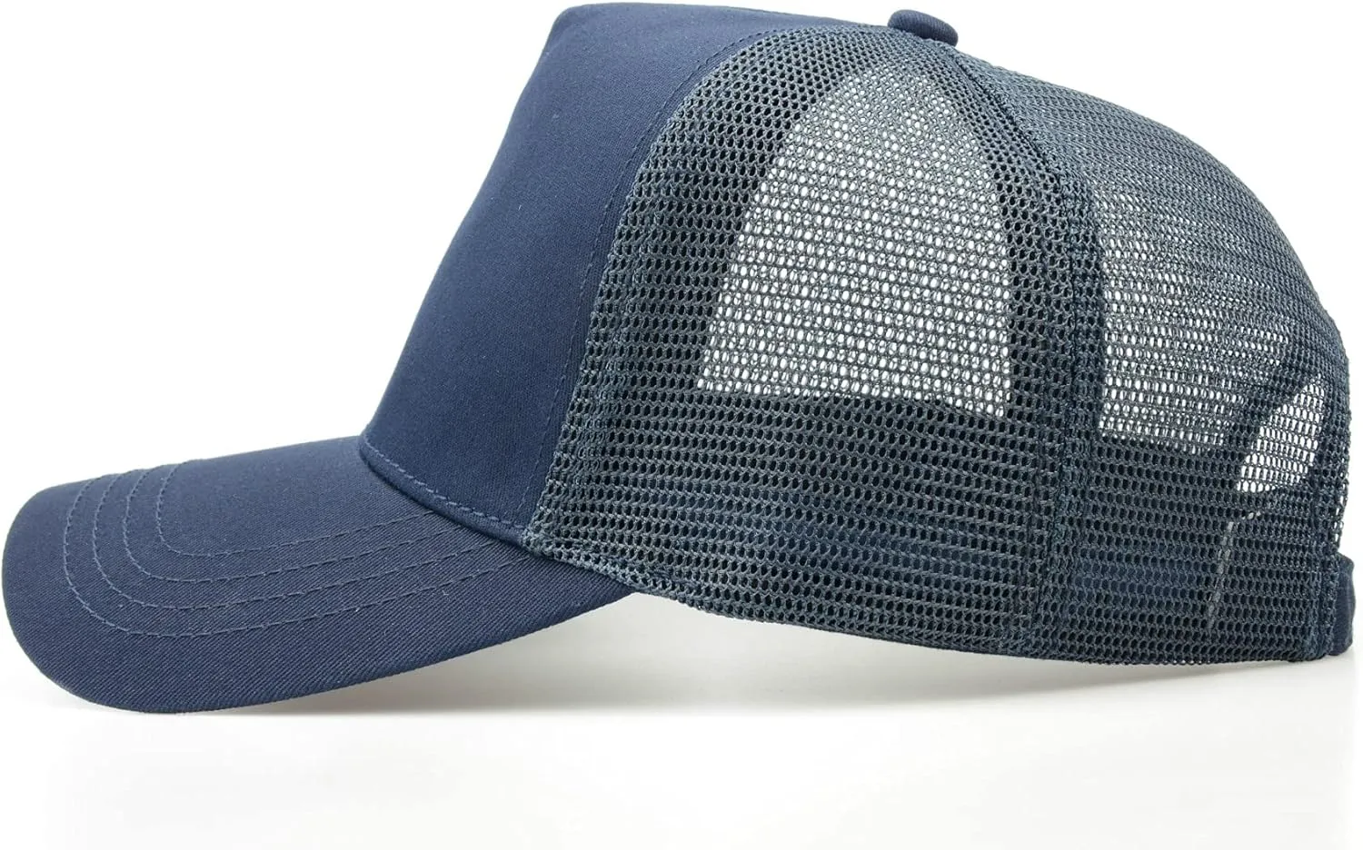 Oversize XXL Mesh Trucker Hat Big Head Hats for Men High Crown Baseball Cap Breathable Dad Hat Adjustable 23.6"-25.6"