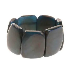 Polished Tagua Nut Bracelet in Slate Faire Collection
