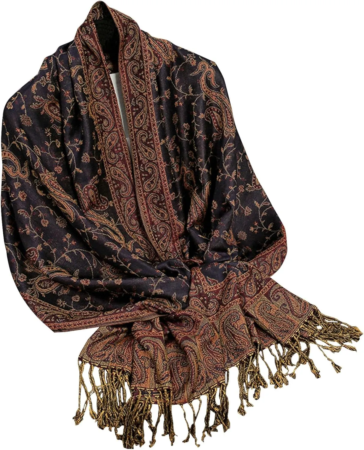 Poncho Shawl Wraps for Women Boho Soft Cashmere Warm Ponchos Sweaters Open Front Travel Cape for Fall Winter Spring