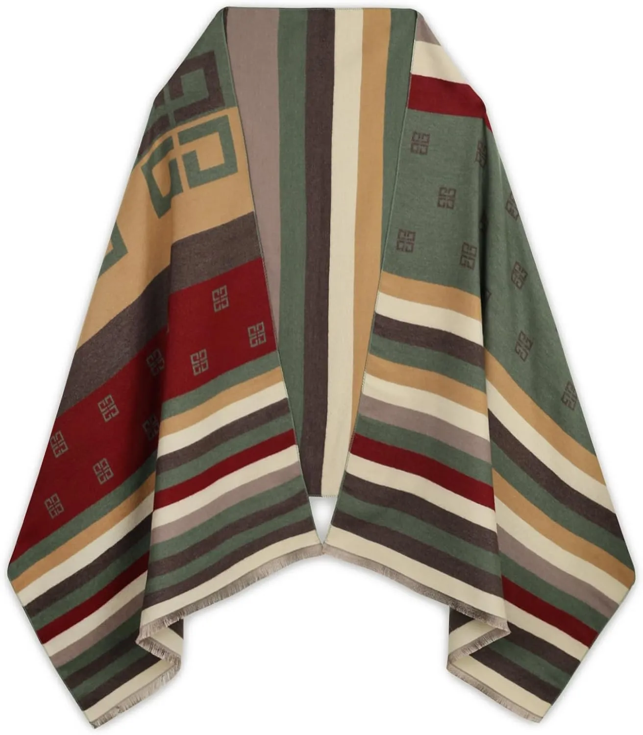Relang Scarfs for Women Pashmina Silky Shawl Wrap for Evening Dressing Blanket Open Front Poncho Cape