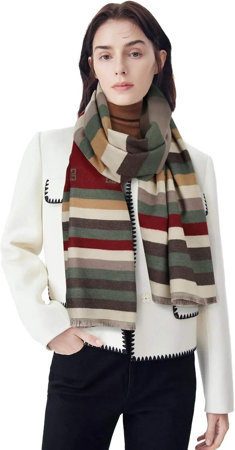 Relang Scarfs for Women Pashmina Silky Shawl Wrap for Evening Dressing Blanket Open Front Poncho Cape