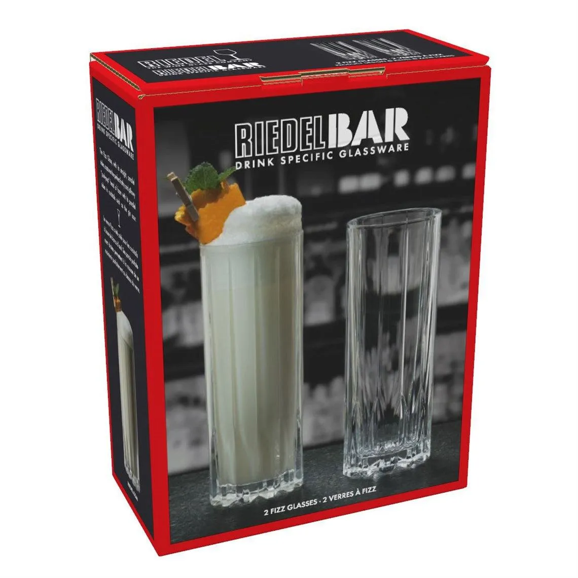 RIEDEL DRINK SPECIFIC GLASSWARE FIZZ GLASS - SET OF 2 - MADE IN GERMANY