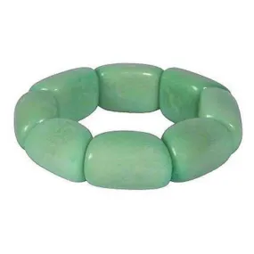 Riverbed Tagua Nut Bracelet in Sea Green Faire Collection