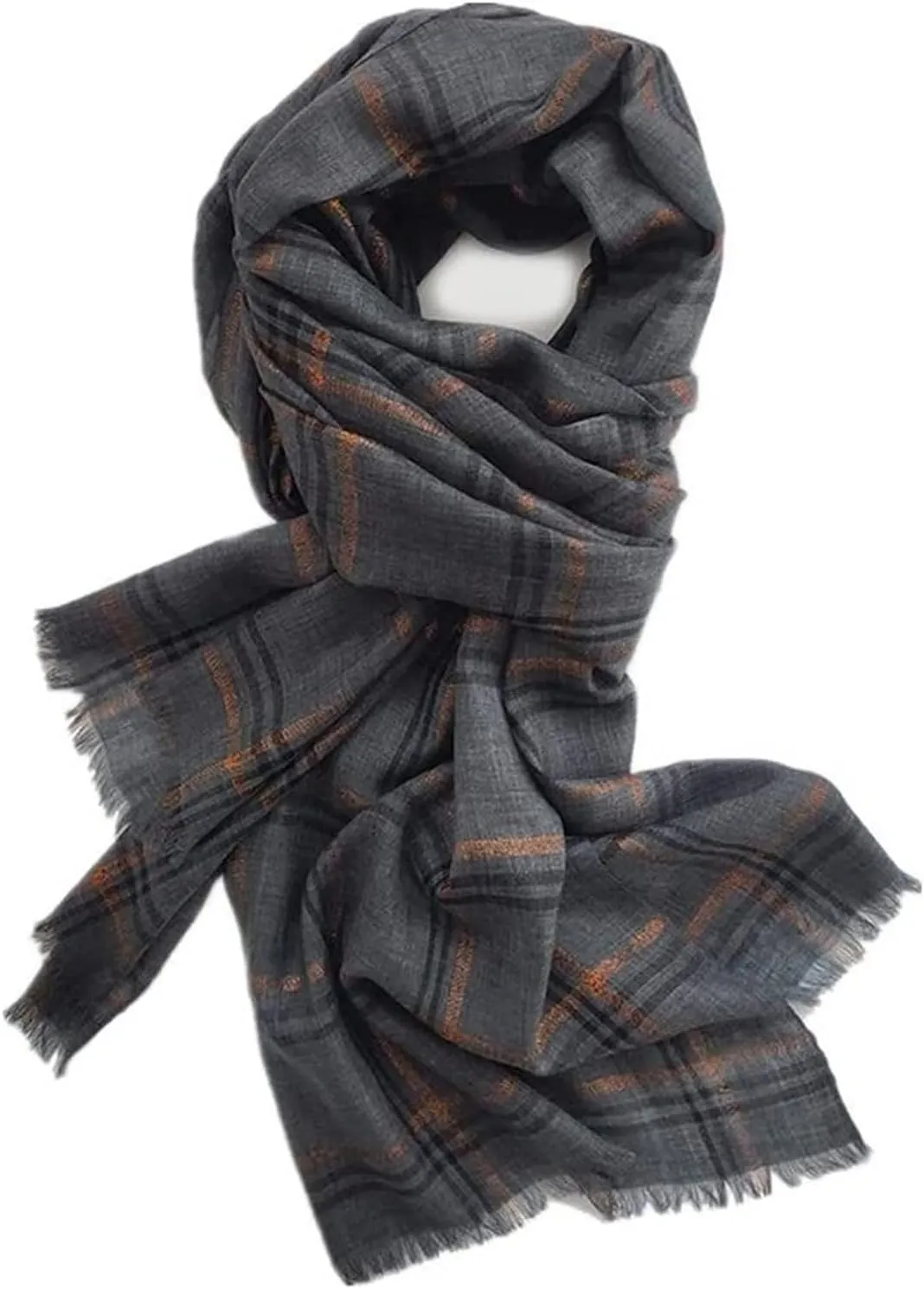 Scarf Ladies Scarves Shawl Winter Warm Soft Large Wrap Shawl Scarves Gift Wrapped for Fall Winter Spring Womens Warm Long Shawl (Color : Gray, Size : 110x230cm)