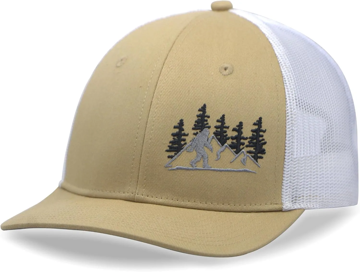 SHOHELL Bigfoot Trucker Hat - Baseball Cap for Men & Women, Adjustable Snapback Hat with Mesh Back, Fishing & Golf Hat