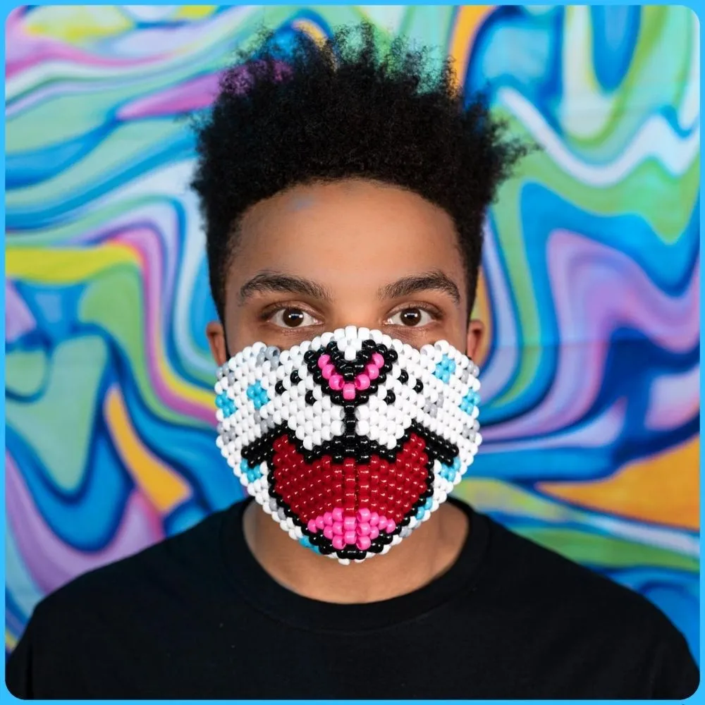 Snow Cat Full Face Kandi Mask