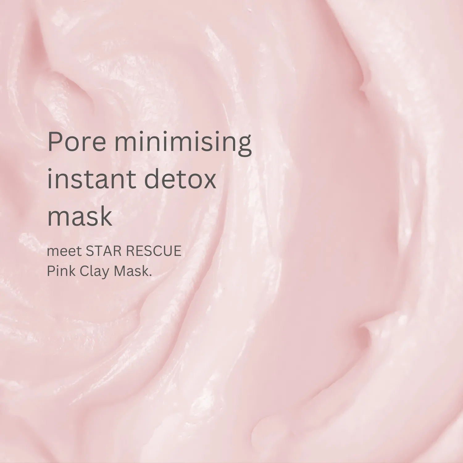 STAR RESCUE Pink Clay Mask - 120ml dual action detoxifying and brightening clay mask