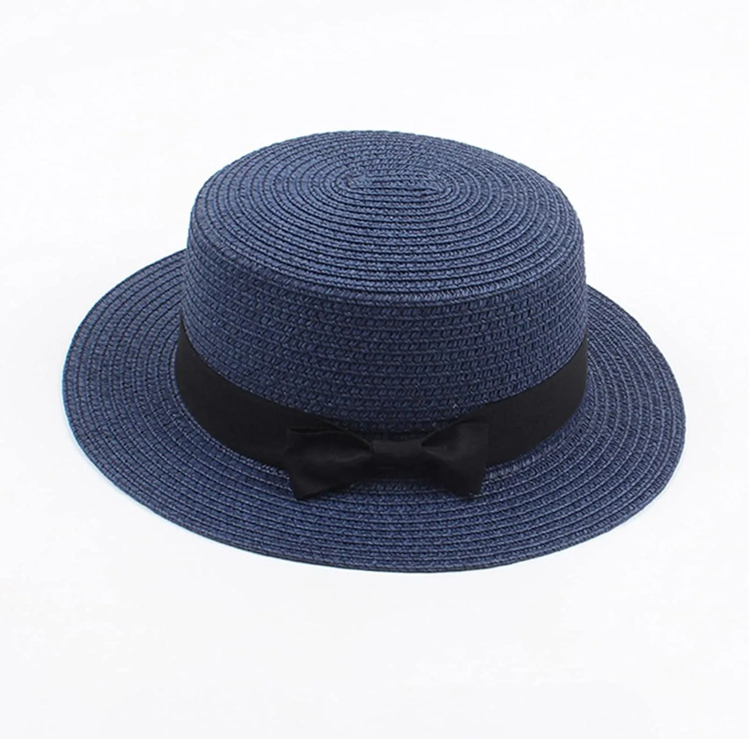 Summer Straw Hat Fedora Hats for Kids Girl Flat Top Hats Pork Pie Hat Wide Brim Church Hat Boater Cap