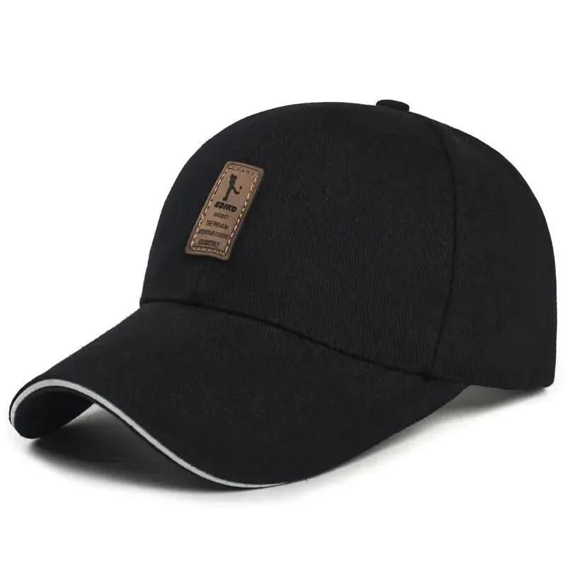 Summer Women Men Structured Baseball Cap Solid Cotton Adjustable Snapback Sunhat Outdoor Sports Hip Hop Baseball Hat Casquette