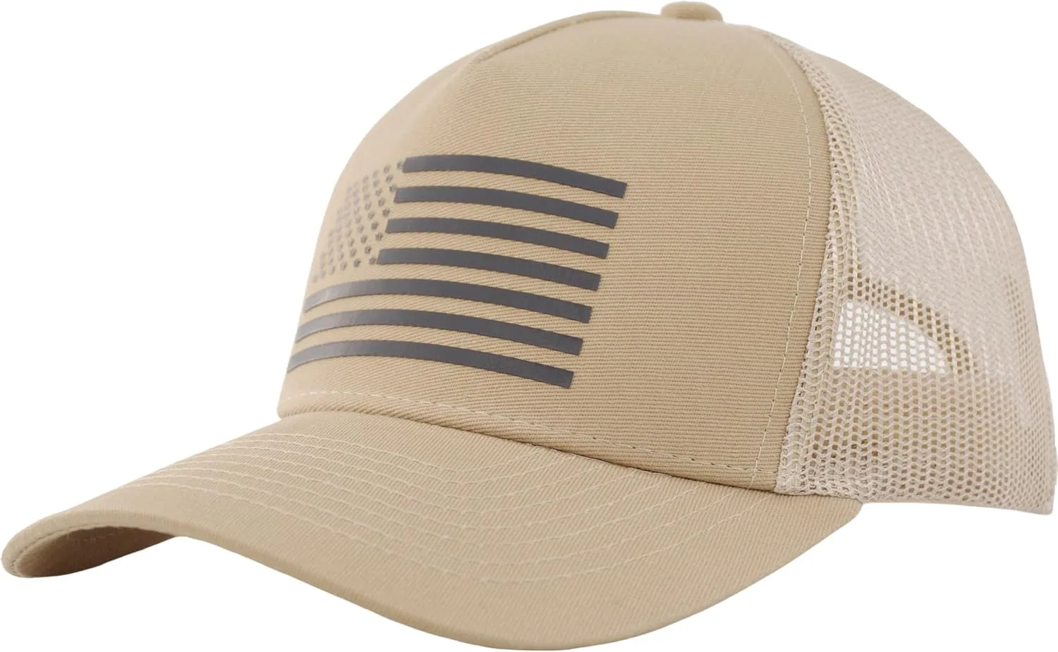 Trucker Hat American Flag Baseball Cap,Adjustable Snapback Mesh Hats for Men