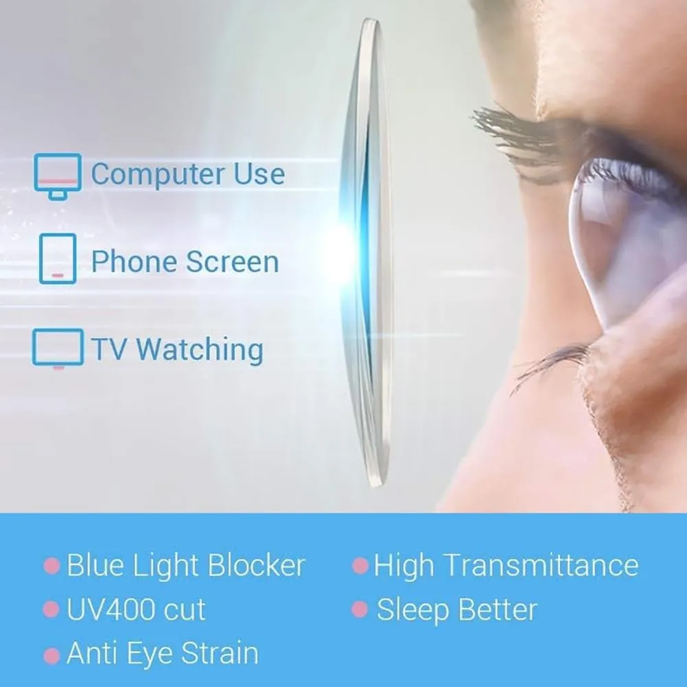 Women Men Blue Light Blocking Reading Glasses Fashion Lightweight Titanium Readers Anti Eyestrain Computer Eyeglasses,Black,3.5 x