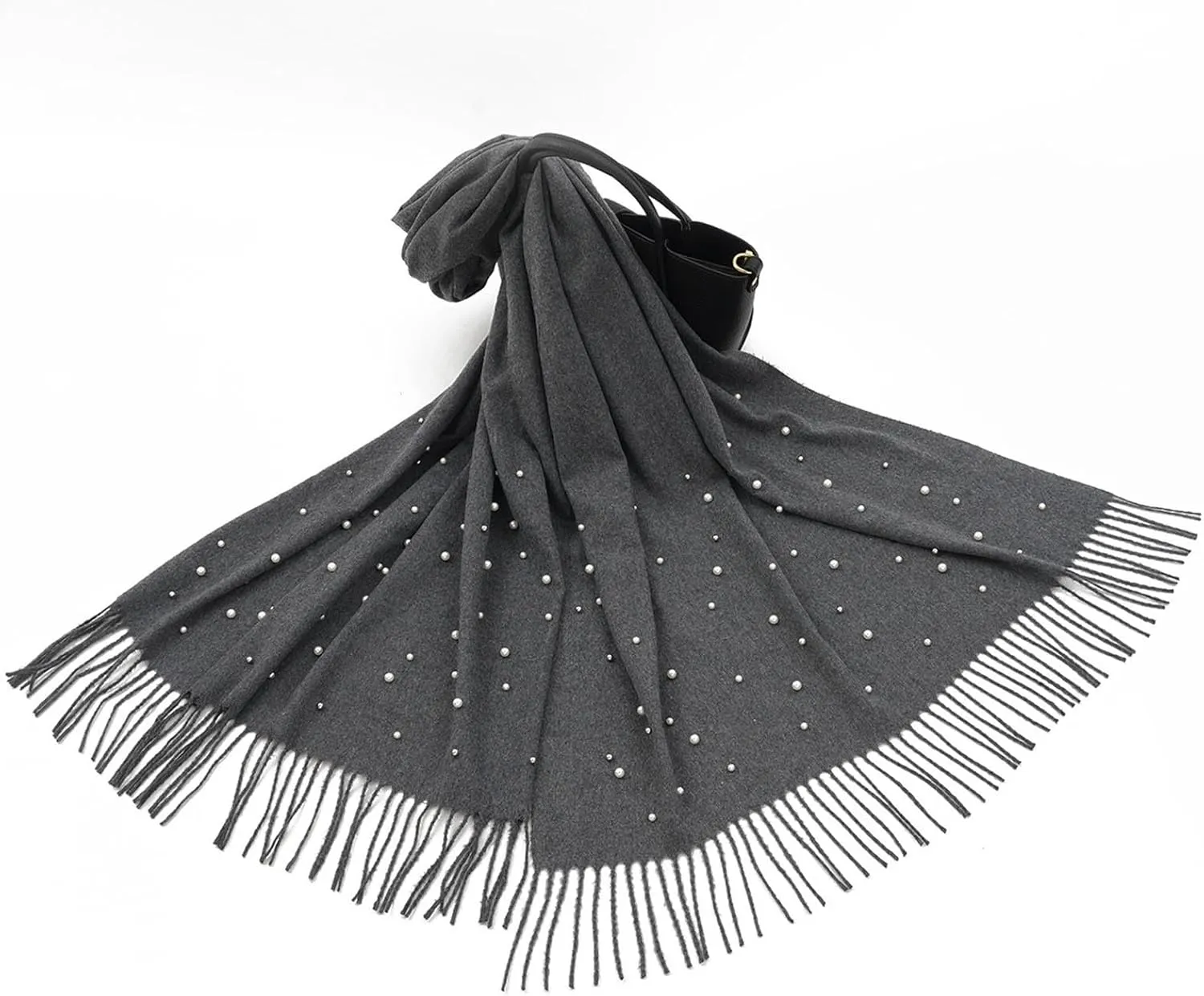 Women's Pearl Shawl Wraps Open Front Poncho Cape Oversized Sweaters Casual Fashion Cardigan Shawls for Fall Winter