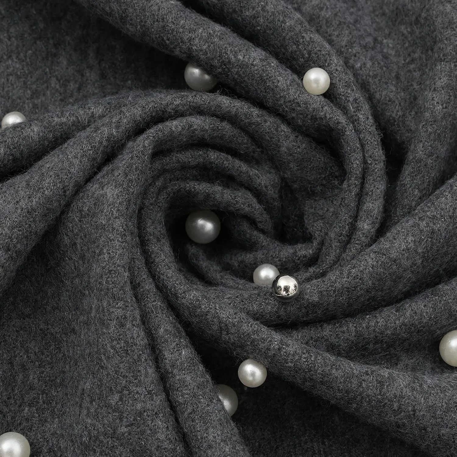 Women's Pearl Shawl Wraps Open Front Poncho Cape Oversized Sweaters Casual Fashion Cardigan Shawls for Fall Winter