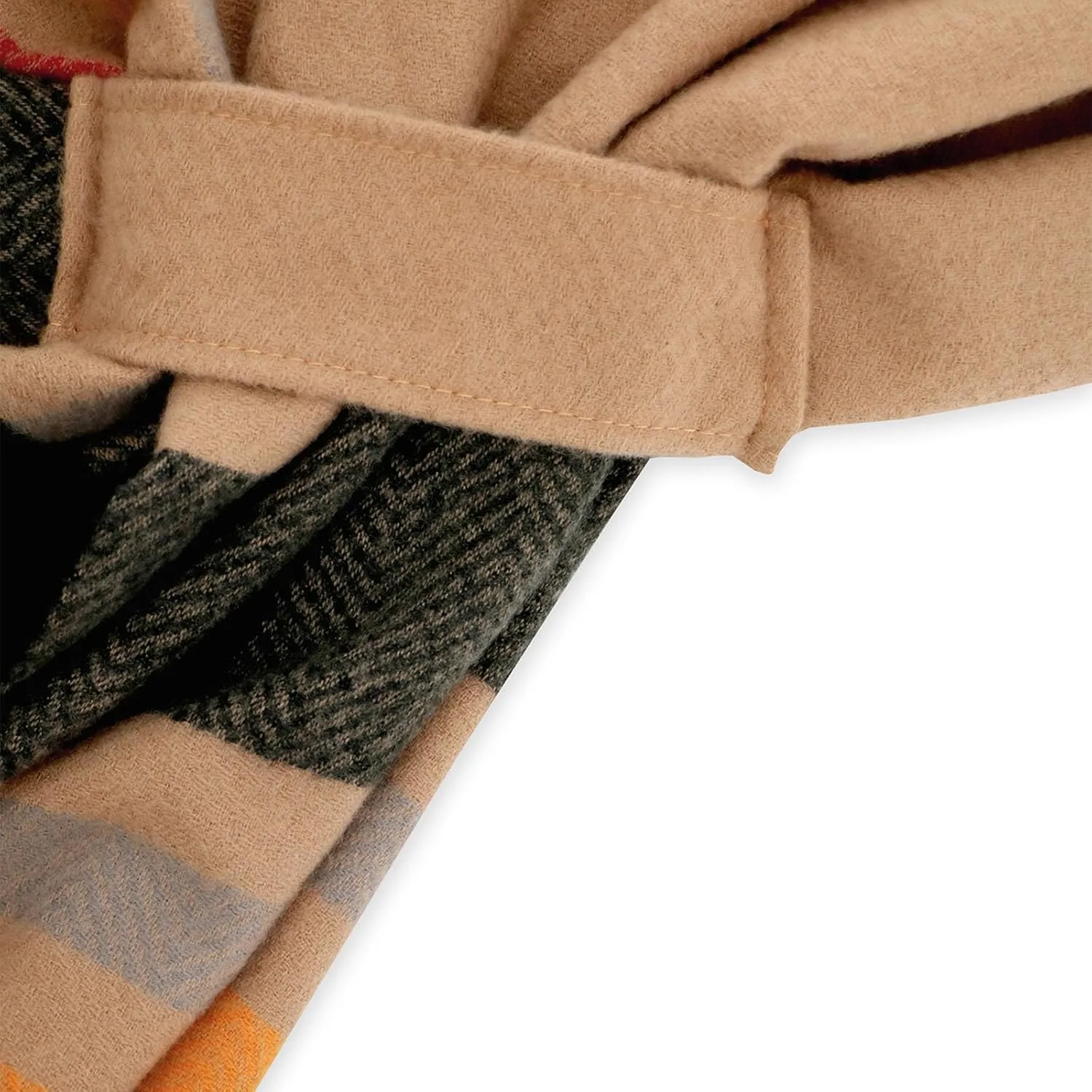 Women's Plaid Shawl Wrap Casual Elegant Poncho Cape Open Front Cardigan Shawls Fall Winter Tassel Fringe Shawl Wrap