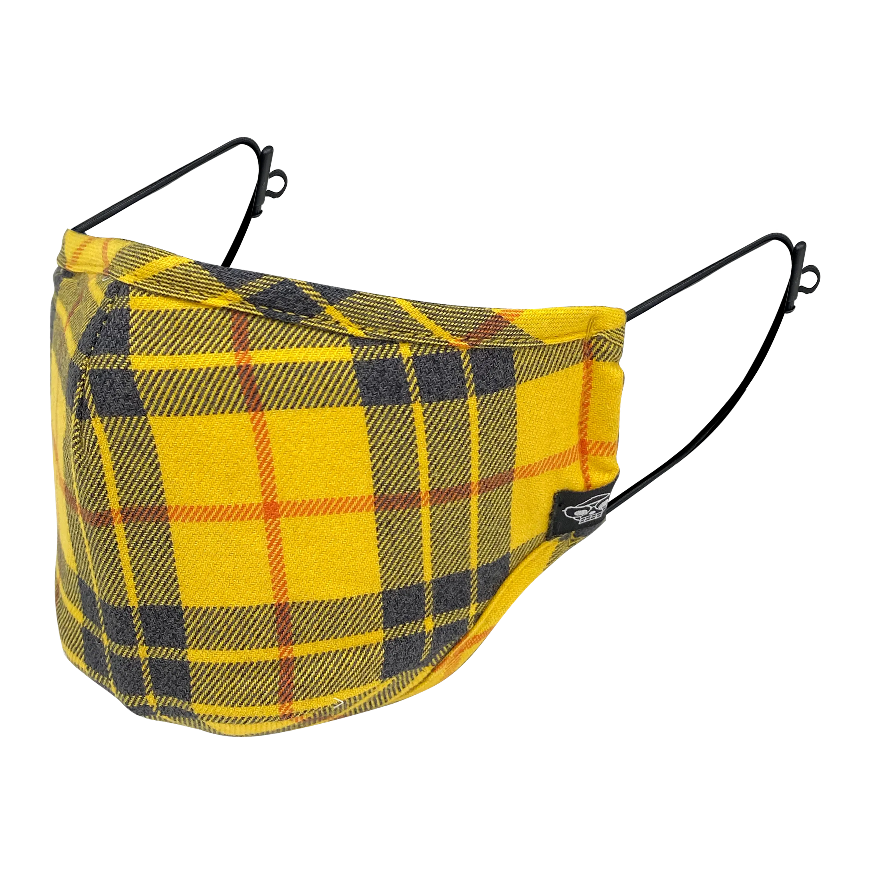 YELLOW PLAID MHRS MASK