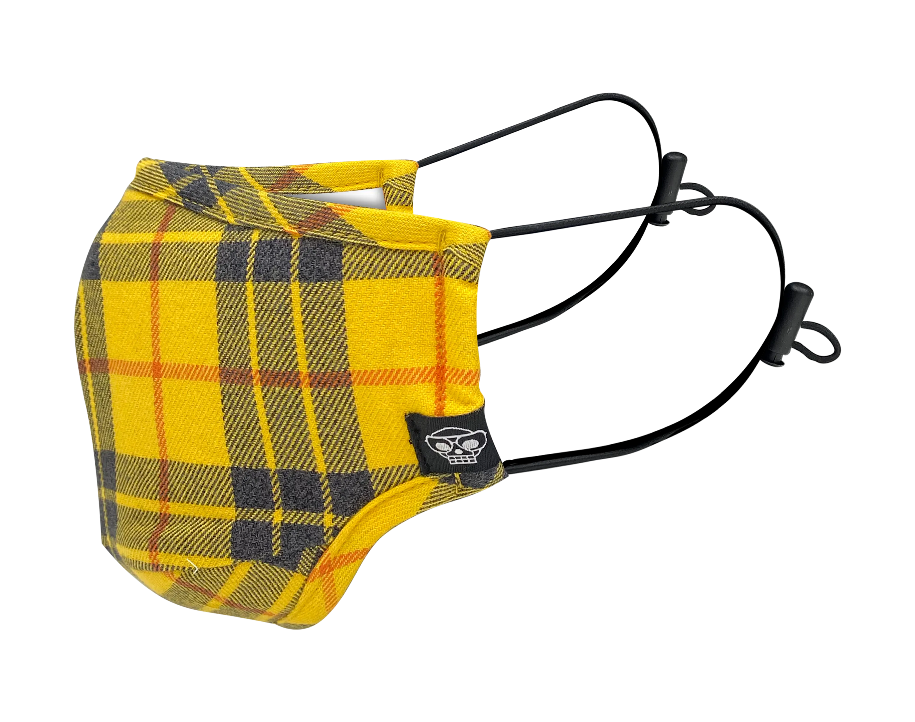 YELLOW PLAID MHRS MASK