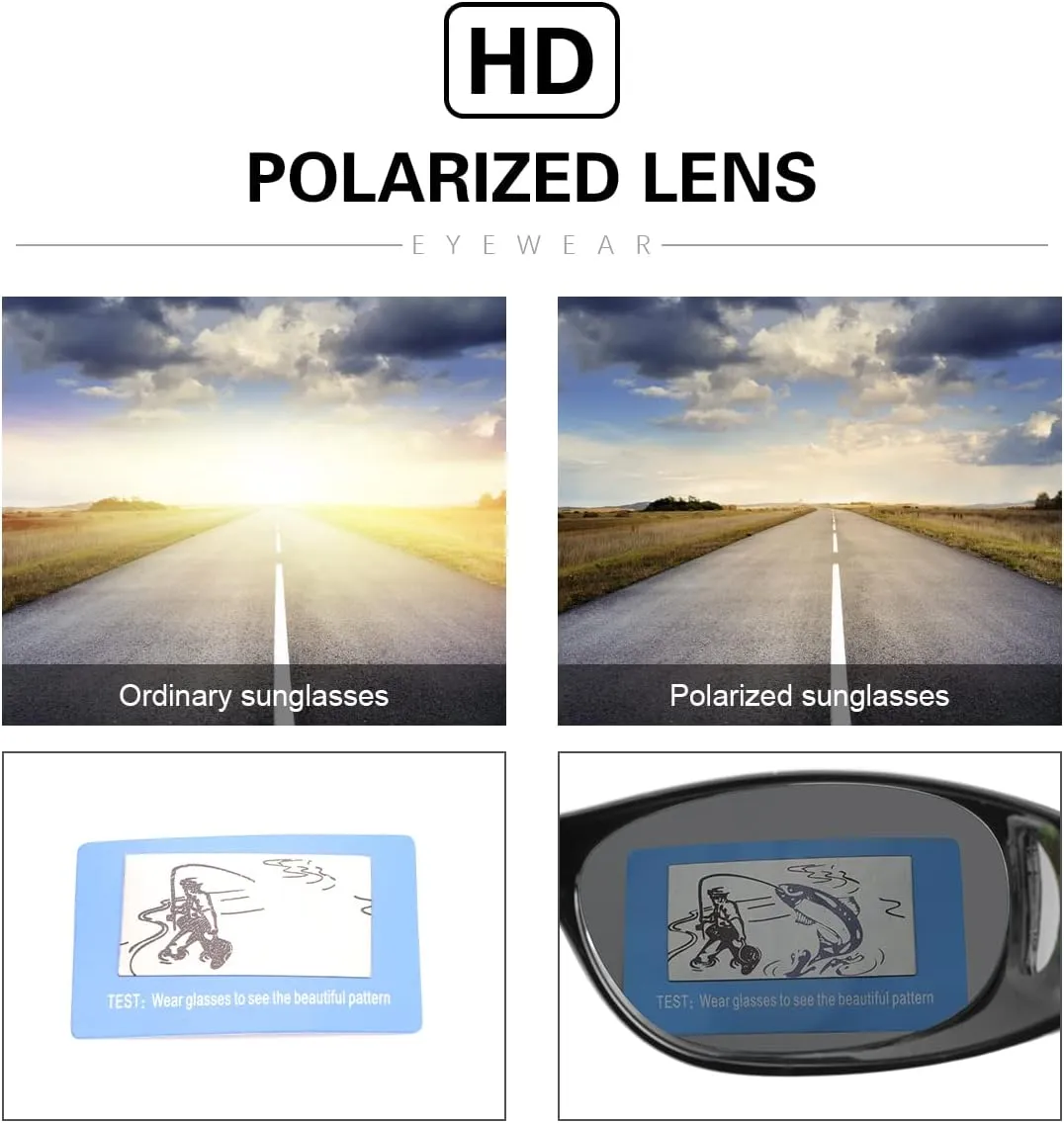 YIMI Wrap Around Sunglasses for Men and Women UV Protection Polarized Driving Glasses Wear Over Shades Fit Over Eyeglasses
