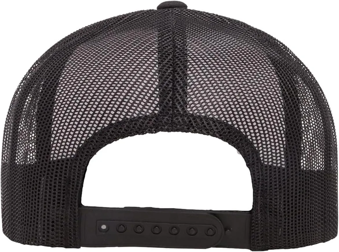 Yupoong YP Classics 6006 High Profile Flat Visor Snapback Trucker Hat - Blank, Bulk Caps