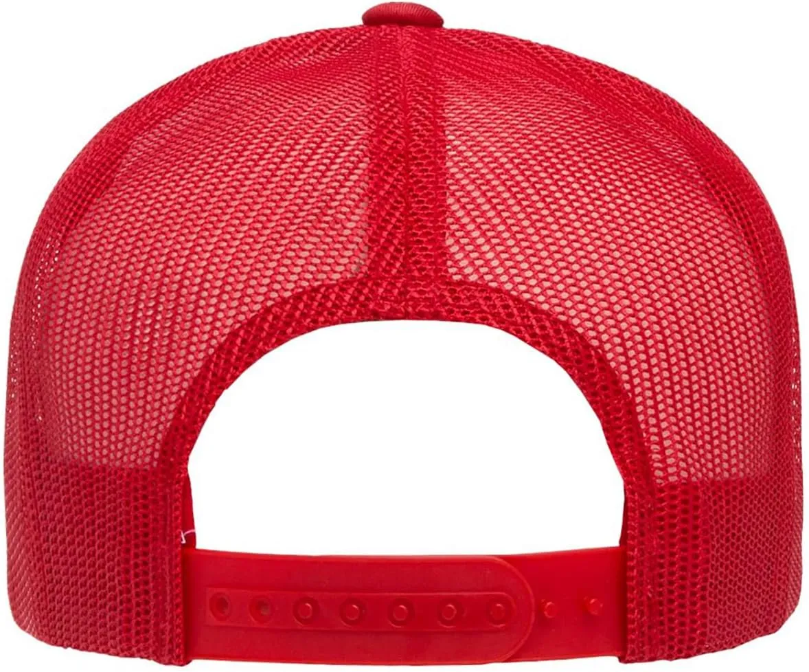 Yupoong YP Classics 6006 High Profile Flat Visor Snapback Trucker Hat - Blank, Bulk Caps